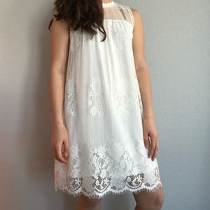 Short white lace dress from Walmart
